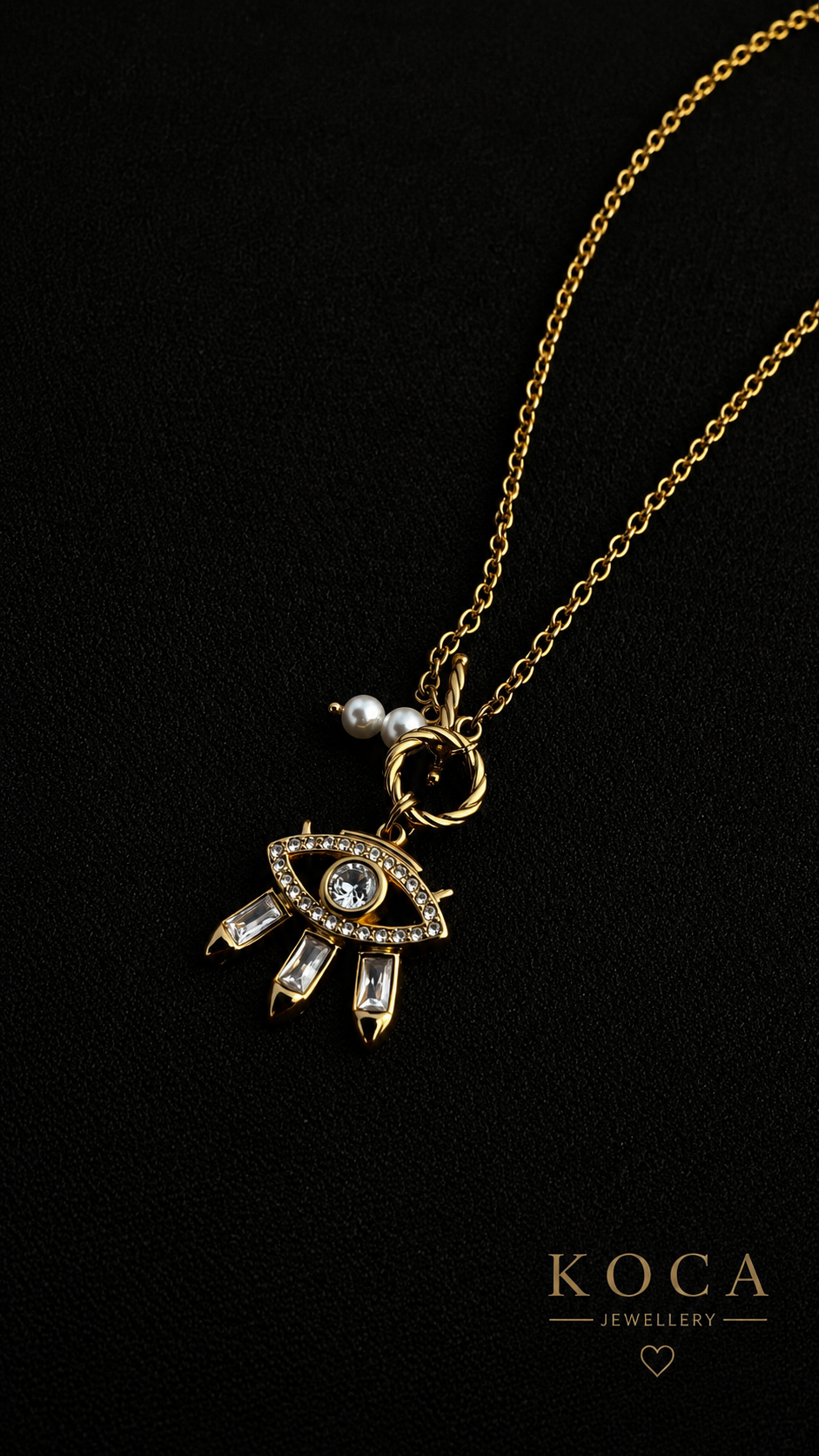 Eye pendant necklace